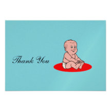 Danke Baby-Blau-Karte Ankündigung