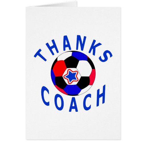 Danke FußballTrainerGrußKarten und Geschenke Zazzle