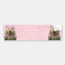 Danke - Goldendoodle Autoaufkleber
