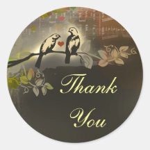 danke runde sticker