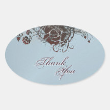 Danke Siegel-Schwarz-u. Rosen-Blumenhochzeit Sticker