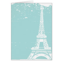 Danken blaue Eiffelturm-Hochzeit Tiffanys Ihnen Ka Karten