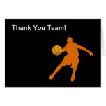 Danken Sie Ihren Basketball-Team-Karten
