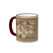 Dankerts antike Weltkarte-Becher-Reihe Teetasse
