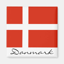 Danmark mit Dannebrog Magnete