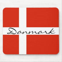 Danmark mit Dannebrog Mauspad
