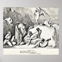 Dantes göttliche Komödien-Stich-Illustration Plakate