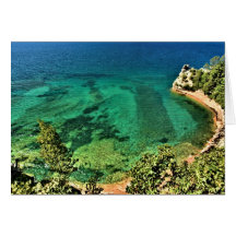 Dargestellter Felsen-Staatsangehöriger Lakeshore i Grußkarte
