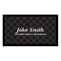 Dark Quilt Investment Banker Business Card