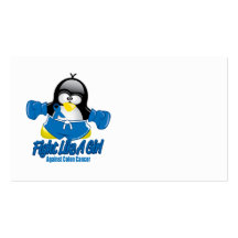 Darmkrebs-kämpfender Pinguin Visitenkarte