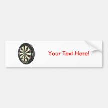 Dartboard u. Pfeile: Modell 3D: Auto Aufkleber