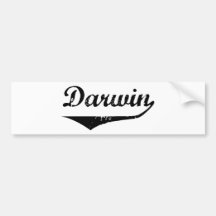 Darwin Autoaufkleber