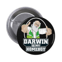 Darwin ist mein Homeboy (farbenreich) Anstecknadelbuttons