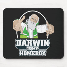 Darwin ist mein Homeboy (farbenreich) Mousepad