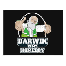 Darwin ist mein Homeboy (farbenreich) Postkarte