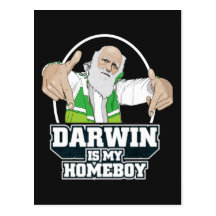 Darwin ist mein Homeboy (farbenreich) Postkarte