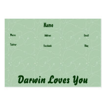 Darwin-Lieben Sie Visitenkarte