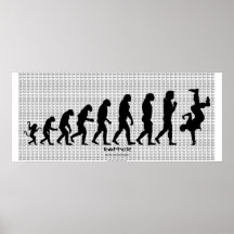 Darwinistische Evolution Rap "RAPPER" des Kunst-Pl