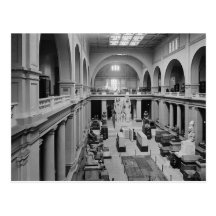 Das ägyptische Museum. Innenraum von Haupthall c.1 Postkarten