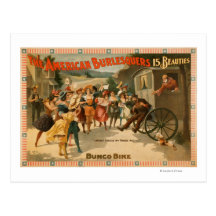 Das amerikanische Burlesquers 15 Schönheits-Spiel Postkarten