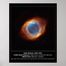 "Das Auge des Gottes" Schneckennebelfleck Hubble T Plakatdruck