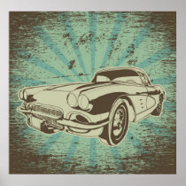 Das Auto-Plakat des Großvaters poster