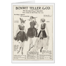 Das badenkleid der Frauen, Gruß-Karte