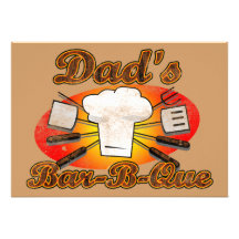 Das Bar-b-Que des Vatis Individuelle Einladungskarten