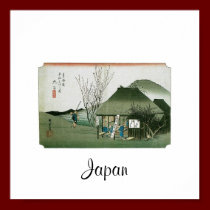 Das berühmte Teehaus bei Mariko, Japan poster