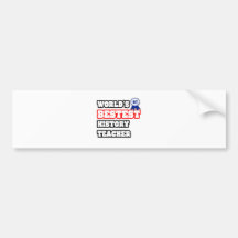 Das Bestest der Welt Geschichtslehrer Autosticker