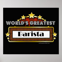 Das bestste Barista der Welt Plakatdruck