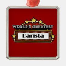 Das bestste Barista der Welt Weihnachtsornament