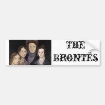 Das Brontës ~ wieder hergestellte Säulen-Porträt Autosticker