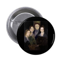 Das Brontës ~ wieder hergestellte Säulen-Porträt Buttons