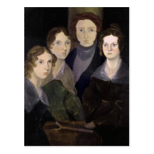 Das Brontës ~ wieder hergestellte Säulen-Porträt Postkarten