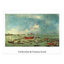 Das Bucintoro durch Francesco Guardi Postkarte