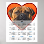 Das bullmastiff 2012 des Valentinsgrußes Kalenderp