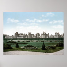 Das Chateau Fontainebleau Plakatdruck