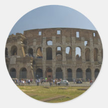 Das Colosseum Runder Aufkleber
