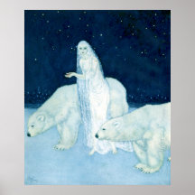 Das Eis-Mädchen durch Plakat Edmund Dulac