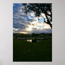 "Das Ende des Tages" - Carmel, CA Plakat