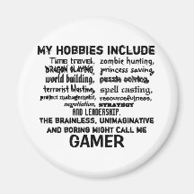 Das entscheidenden Kredo des Gamers (weiß) Magnete