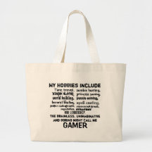 Das entscheidenden Kredo des Gamers (weiß) Taschen