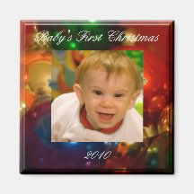 Das erste Weihnachten des Babys Kühlschrankmagnet