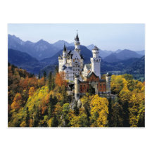 Das fantasievolle Neuschwanstein ist eins von drei Postkarten