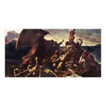 Das Floss der Medusa, durch Géricault Jean Louis T Individuelle Photo Karte