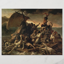 Das Floss der Medusa - Théodore Géricault Bedruckte Flyer