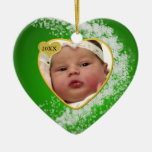 Das Foto-Andenken-Weihnachtsverzierung des Babys Ornamente