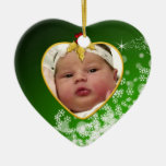 Das Foto-Andenken-Weihnachtsverzierung des Babys Ornament