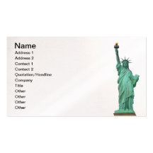 Das Freiheitsstatue, New York City Visitenkartenvorlagen